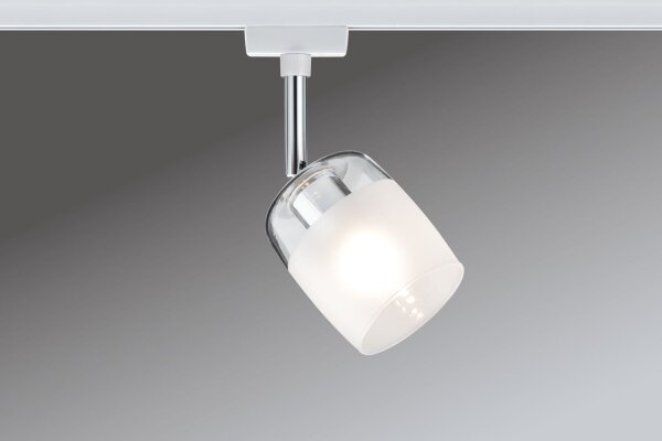 Paulmann URail Schienensystem Spot Blossom max. 1x25W G9 Weiß/Klar/Satin 230V Metall/Glas