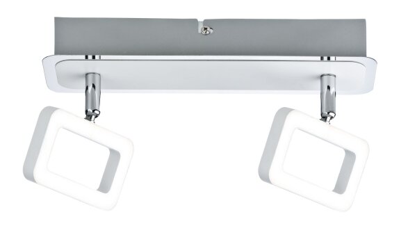 Paulmann Spotlight Frame 2x4,5W Weiß matt/Chrom 230V Metall