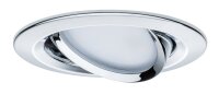 Paulmann Premium Einbauleuchten Set Coin Slim dimmbar rund schwenkbar LED 3x6,8W 2700K 230V 51mm Chrom/Alu