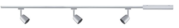 Paulmann URail Schienensystem Set Cover max 3x10W GU10 Chrom matt/Chrom 230V Metall 1m