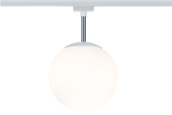 Paulmann URail Ceiling Globe Small max. 1x10W E14 Weiß/Opal 230V Metall/Glas dimmbar