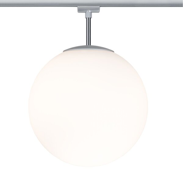 Paulmann URail Ceiling Globe Big max. 1x20W E27 Chrom matt/Opal 230V Metall/Glas dimmbar