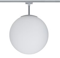 Paulmann URail Ceiling Globe Big max. 1x20W E27 Chrom matt/Opal 230V Metall/Glas dimmbar