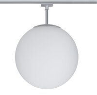 Paulmann URail Ceiling Globe Big max. 1x20W E27 Chrom matt/Opal 230V Metall/Glas dimmbar