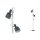 Paulmann Neordic Haldar Stehleuchte max.2x20W E14 Dunkelgrau/Chrom matt 230V Metall