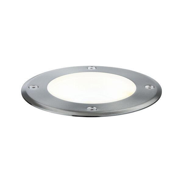 Paulmann Outd Plug & Shine Boden Einbauleuchten IP67 609 lumen 3000K 6W 24V 20° schwenkbar 20° Si Metall