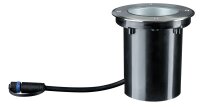 Paulmann Outd Plug & Shine Boden Einbauleuchten IP67 609 lumen 3000K 6W 24V 20° schwenkbar 20° Si Metall