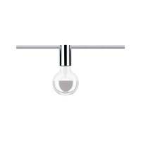 Paulmann URail Ceiling Socket max 1x20W E27 Chrom 230V Metall/Kunststoff