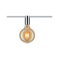 Paulmann URail Ceiling Socket max 1x20W E27 Chrom 230V Metall/Kunststoff