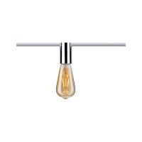 Paulmann URail Ceiling Socket max 1x20W E27 Chrom 230V Metall/Kunststoff