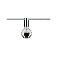 Paulmann URail Ceiling Socket max 1x20W E27 Chrom 230V Metall/Kunststoff
