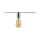 Paulmann URail Ceiling Socket max 1x20W E27 Chrom 230V Metall/Kunststoff