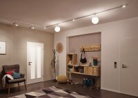 Paulmann URail Schienensystems Spot Double Pellet 2x4W Chrom matt/Weiß 230V dimmbar Metall/Kunststoff