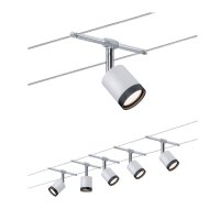 Paulmann Wire System TubeLED 5x4W Weiß/Schwarz...