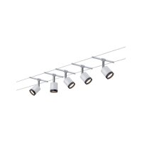 Paulmann Wire System TubeLED 5x4W Weiß/Schwarz...