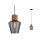 Paulmann Neordic Edla Pendelleuchte max1x20W E27 Rauchglas/Kork/Schwarz 230V