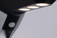 Paulmann Aussenleuchte Solar Wandleuchte Soley IP44 3000K 100 lumen Bewegungsmelder Anthrazit