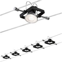 Wire System Set MacII max 5x10W GU5,3 schwarz matt...