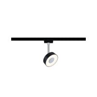 URail Spot Circle 1x5W Schwarz matt/ Chrom 230V...