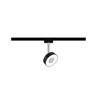 URail Spot Circle 1x5W Schwarz matt/ Chrom 230V...