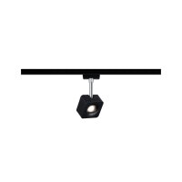 96923 URail Spot Cube 1x8W Schwarz matt Chrom 230V...