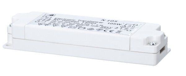 VDE Elektroniktrafo 35-105 W  max. 35-105W 230/12V 105VA Weiß