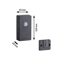 Plug & Shine Sensor Smart Home Zigbee 3.0 Twilight Dämmerungssensor   4,8V  Anthrazit