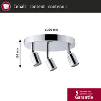 Spotlight Carolina  IP44 GU10   230V max. 3x10W dimmbar...