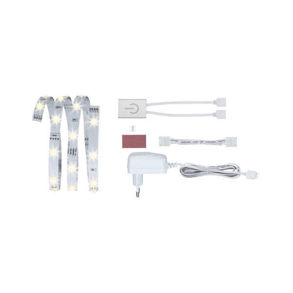 YourLED ECO LED Strip Warmweiß Comfort Set Touch Sensor 1m   2,4W 170lm/m 30 LEDs/m 3000K 6VA