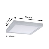 LED Panel Abia  eckig 300x300mm  22W 2000lm 4000K Chrom matt