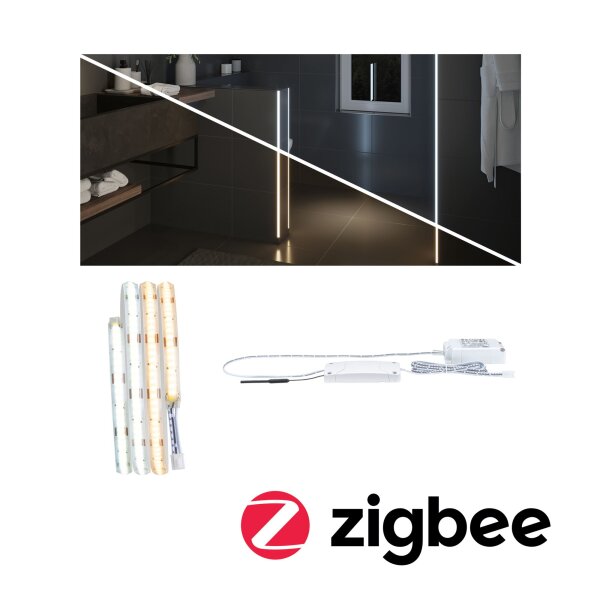 LumiTiles LED Stripe Smart Home Zigbee 3.0 Full-Line COB Slim 1m  IP44 3W 260lm/m 544 LEDs/m Tunable White 7VA