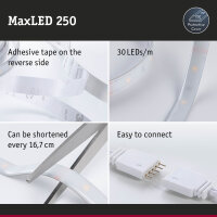 MaxLED 250 LED Strip Smart Home Zigbee 3.0 Basisset Basisset 1,5m Tunable White beschichtet 6W 270lm/m Tunable White 24VA