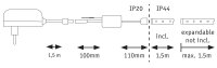 MaxLED 250 LED Strip Smart Home Zigbee 3.0 Basisset Basisset 1,5m Tunable White beschichtet 6W 270lm/m Tunable White 24VA