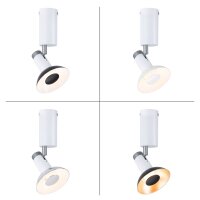 Neordic Wand-/Deckenleuchte Runa   GU10   230V max. 20W dimmbar Weiß, Grau