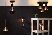 Neordic Pendelleuchte Kine  E27   max. 60W Schwarz dimmbar Metall