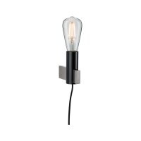 Neordic Wandleuchte Aik   E27   230V max. 20W dimmbar Schwarz