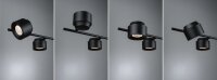LED Pendelleuchte Smart Home Zigbee 3.0 Puric Pane Effect Effect 2700K 6x450lm / 200lm 6x6W / 3W Schwarz dimmbar