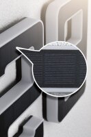 Solar LED Hausnummernleuchte inkl. wechselbarer Akku Nummer 7 IP44 3000K 6lm Schwarz