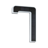 Solar LED Hausnummernleuchte inkl. wechselbarer Akku Nummer 7 IP44 3000K 6lm Schwarz