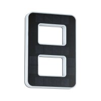 Solar LED Hausnummernleuchte inkl. wechselbarer Akku Nummer 8 IP44 3000K 6lm Schwarz