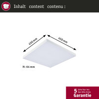 LED Panel Velora Rainbow dynamic RGBW eckig 450x450mm...