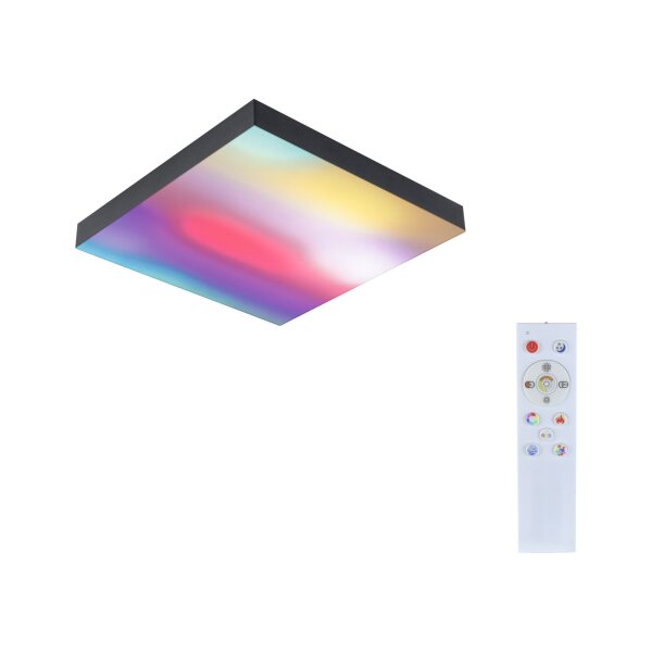 LED Panel Velora Rainbow dynamicRGBW   eckig 295x295mm  13,2W 1140lm RGB+ Schwarz dimmbar