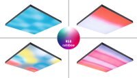LED Panel Velora Rainbow dynamicRGBW   eckig 295x295mm  13,2W 1140lm RGB+ Schwarz dimmbar