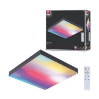 LED Panel Velora Rainbow dynamicRGBW   eckig 295x295mm  13,2W 1140lm RGB+ Schwarz dimmbar