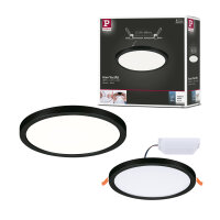 VariFit LED Einbaupanel Areo IP44 rund 175mm  13W 1300lm 4000K Schwarz