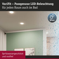 VariFit LED Einbaupanel 3-Step-Dim Veluna IP44 rund 215mm  21W 1650lm 3000K Satin dimmbar