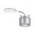 LED Einbauleuchte Spircle    rund 78mm   8W 550lm 230V  3000K Chrom matt