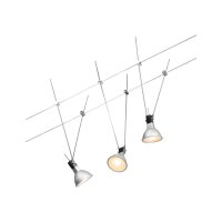 Seilsystem Simple Basisset GU5,3  max. 3x5W   230/12V Chrom