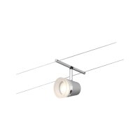 CorDuo Seilsystem Cone Basisset GU5,3  max. 5x10W   230/12V Chrom matt, Chrom