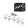 CorDuo Seilsystem Cone Basisset GU5,3  max. 5x10W   230/12V Chrom matt, Chrom